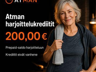 Atman harjoittelukrediitit – 200 €