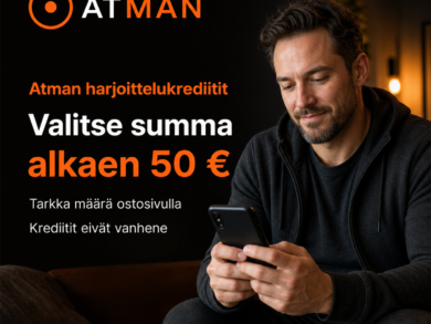 Atman harjoittelukrediitit – valitse summa
