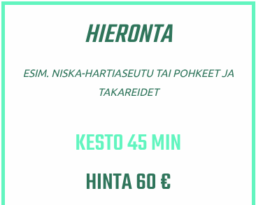 Hieronta 45 min