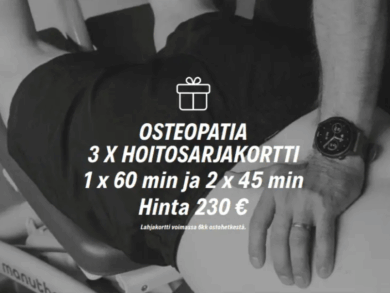 Osteopatia 3 käyntiä