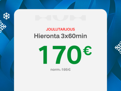 Joulutarjous 3x60min Hieronta
