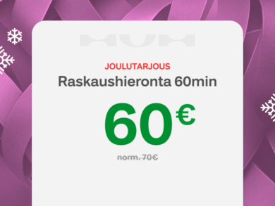 Raskaushieronta 60min