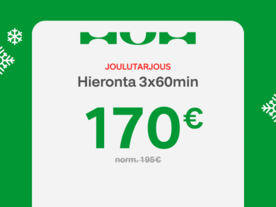 Joulutarjous 3x60min Hieronta