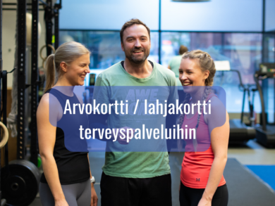 Arvokortti haluamallasi summalla terveyspalveluihin