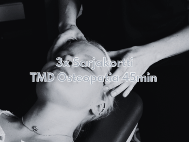 3x Sarjakortti TMD Osteopatia - Purentalihasten toimintahäiriöihin 45min