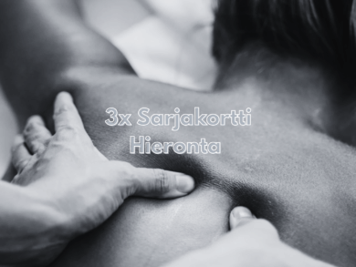 3x Sarjakortti Hieronta