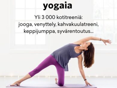 6 kk tilaus - Yogaia kotitreenit:  yin jooga, venyttely, kahvakuulatreeni, jooga, meditaatio, syvärentoutus...